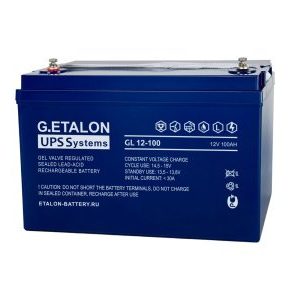 Аккумуляторная батарея G.ETALON GL 12-100 (110) / (12В - 100Ач/100000мАч) / GEL