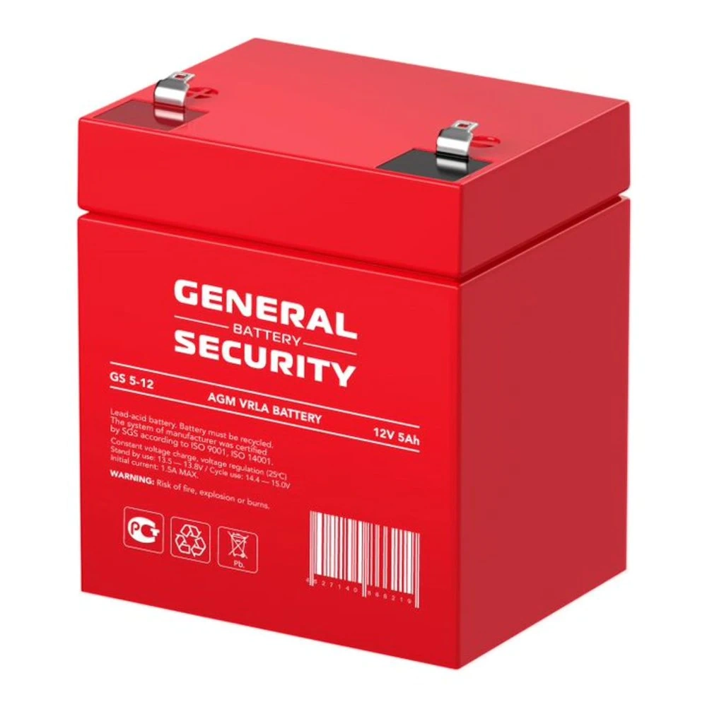Аккумуляторная батарея General Security GS5-12 — изображение 2