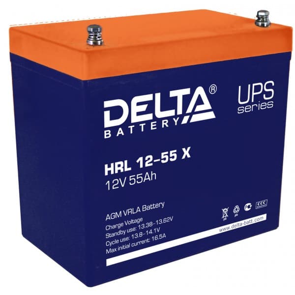 Аккумуляторная батарея Delta HRL 12-55 X — изображение 2