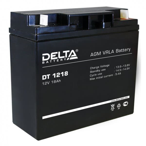 Аккумуляторная батарея Delta DT 1218 — изображение 2