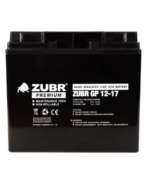 Аккумуляторная батарея для ИБП ZUBR GP12-17 12V17Ah