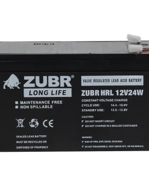 Аккумуляторная батарея для ИБП ZUBR HRL12-24W 12V6Ah