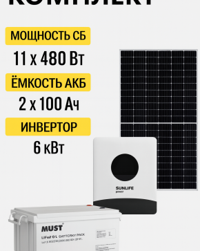 Солнечная электростанция «Дом 34,24 кВтч в сутки ЛИТИЙ»
