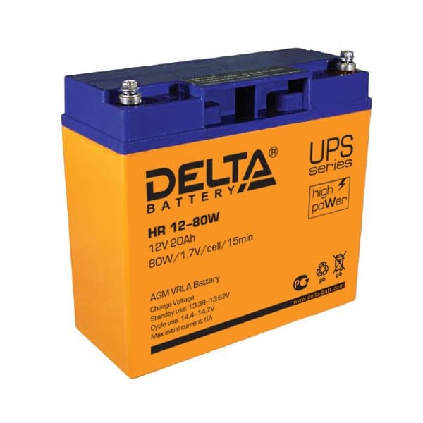 Аккумуляторная батарея Delta HR 12-80 W — изображение 2